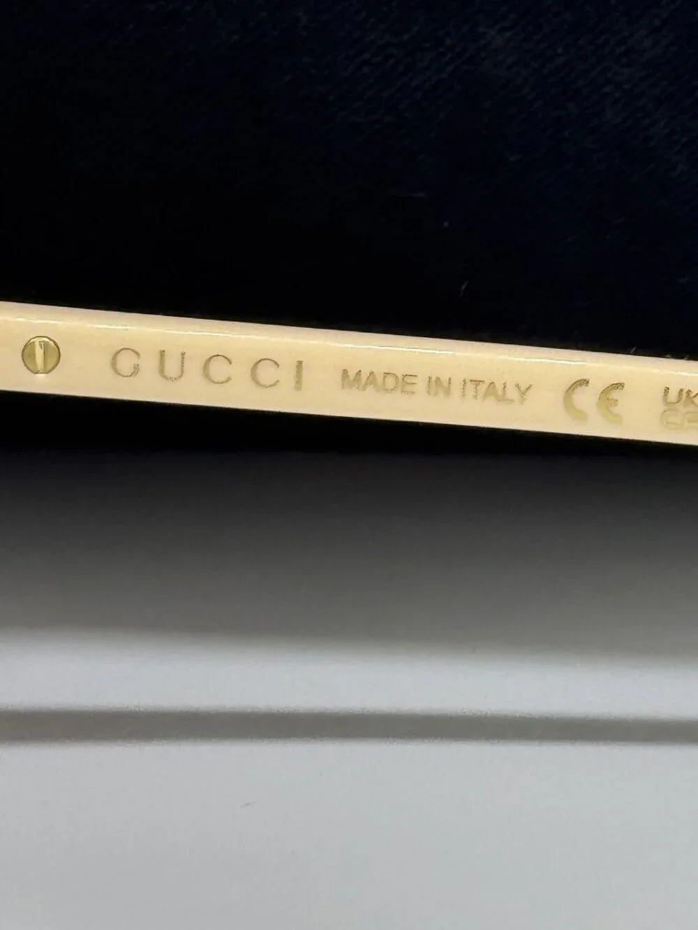 New Gucci GG1431S 004 Oversized White Gray Women Sunglasses
